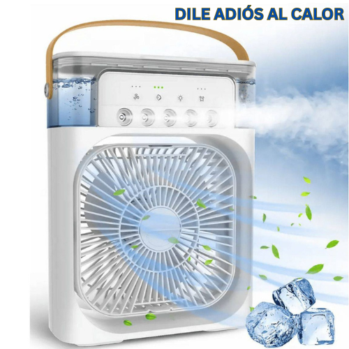 Ventilador y Humidificador Portátil, color blanco