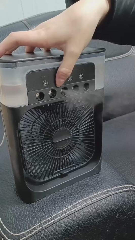 Ventilador y Humidificador Portátil, color blanco